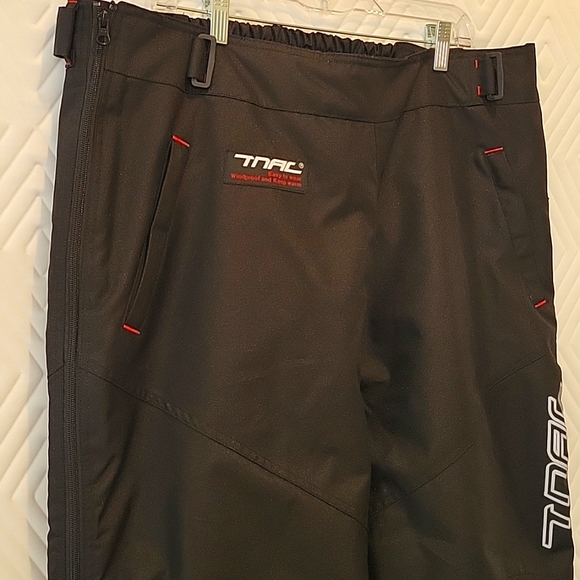Waterproof Winter Motorcycle Pants with knee protection and zipper on the entire - Picture 3 of 15